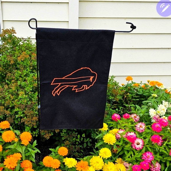 Buffalo Bills Halloween Garden Sign 12'x18' Double Sided  Post Included ●NEW● - Picture 1 of 7